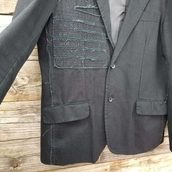 Red squad men's black blazer L - Picture 3 of 8